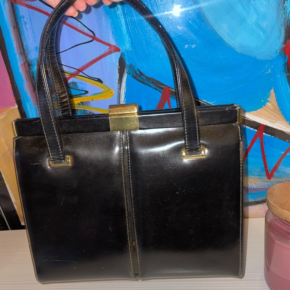 Vintage 1940s Dofan Leather Satchel